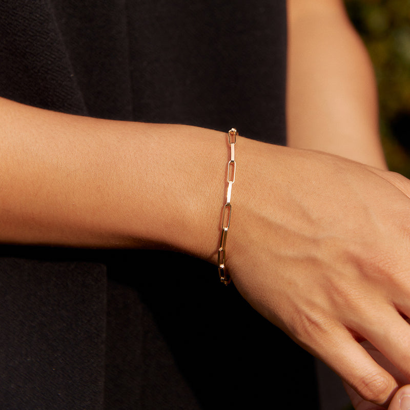 Recycled 9ct Yellow Gold 1st Edition Chain Bracelet-Bracelet-Walker & Hall