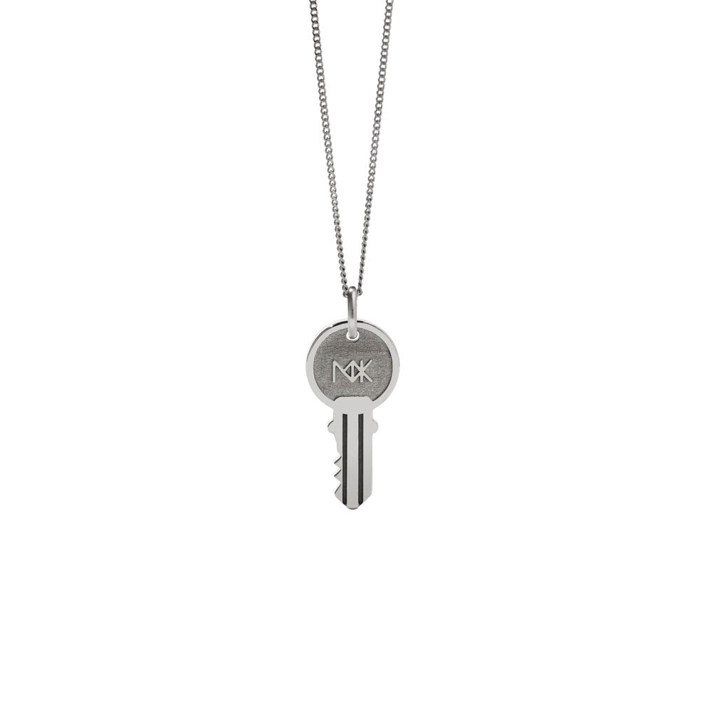 Meadowlark Key Charm Necklace Sterling Silver Walker Hall