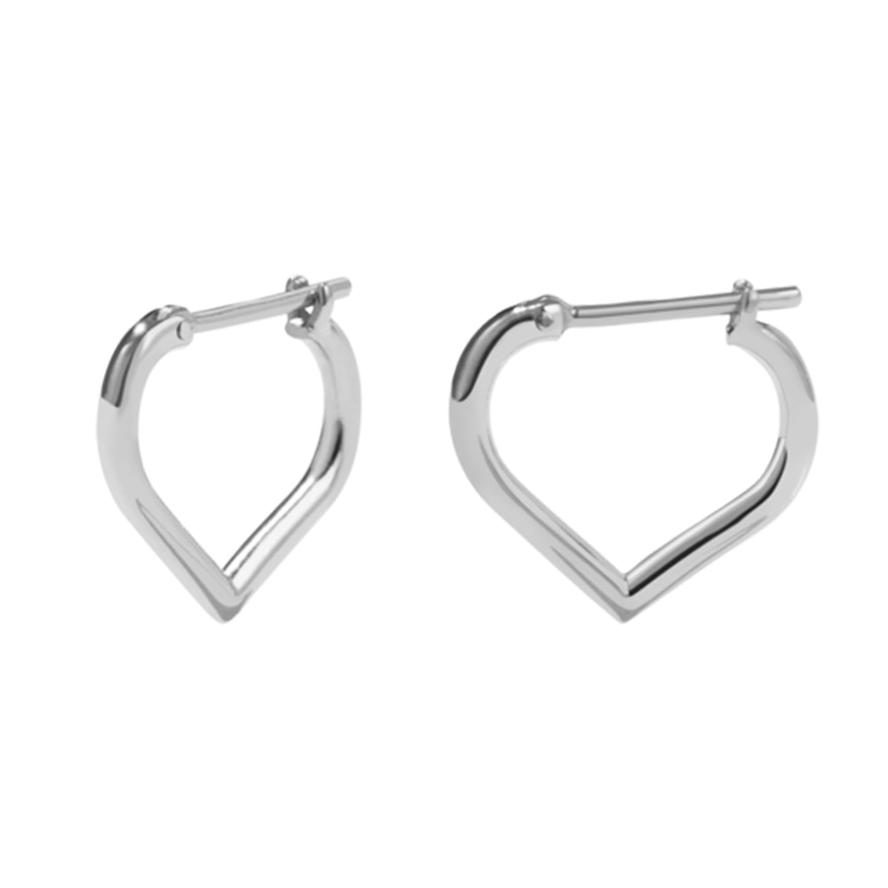 Meadowlark Love Hoops Small - Sterling Silver - Walker & Hall